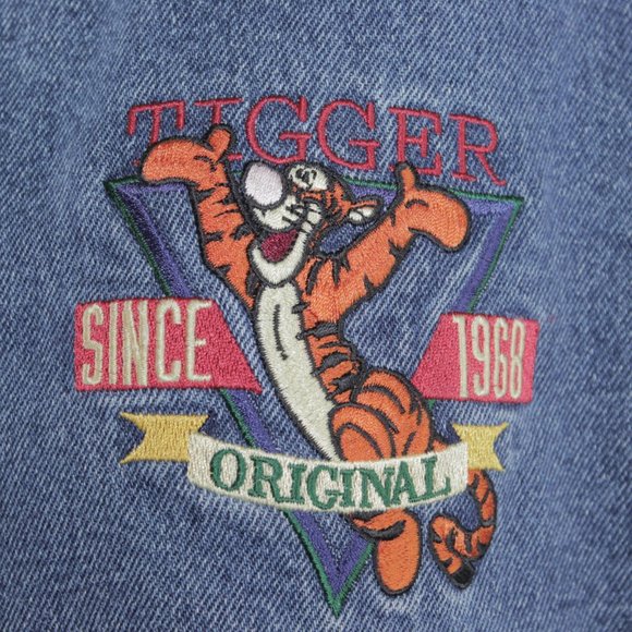 VTG 90s Disney Tigger Top Performance Embroidered Varsity Jacket Coat Size Small - Picture 2 of 11